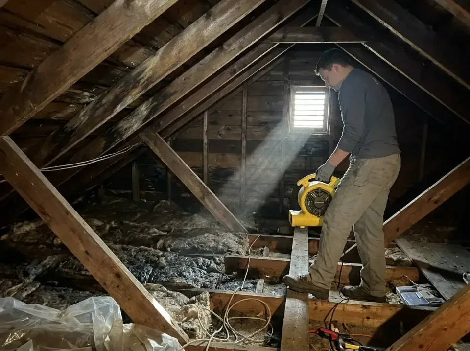 attic-water-damage-drying-proc-007 — frequently asked questions, Emergency Water Extraction & 24/7 Flood Response in Prescot…